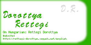 dorottya rettegi business card